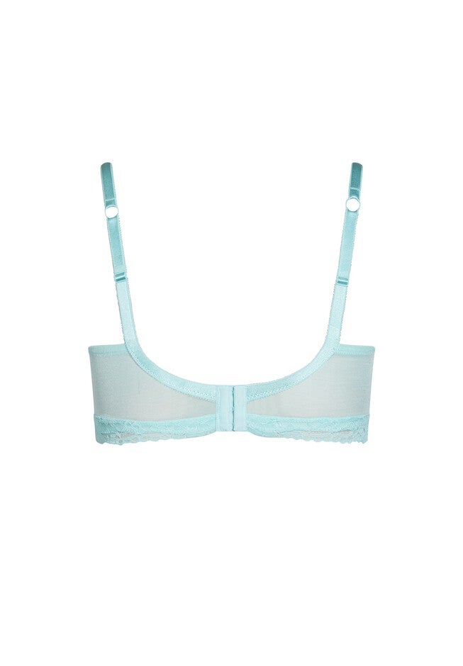 Wire Free Lace Bra - powder blue, BLUE, alternate image number 3