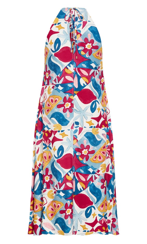 Mosaic Maxi Dress - print, BLUE, alternate image number null
