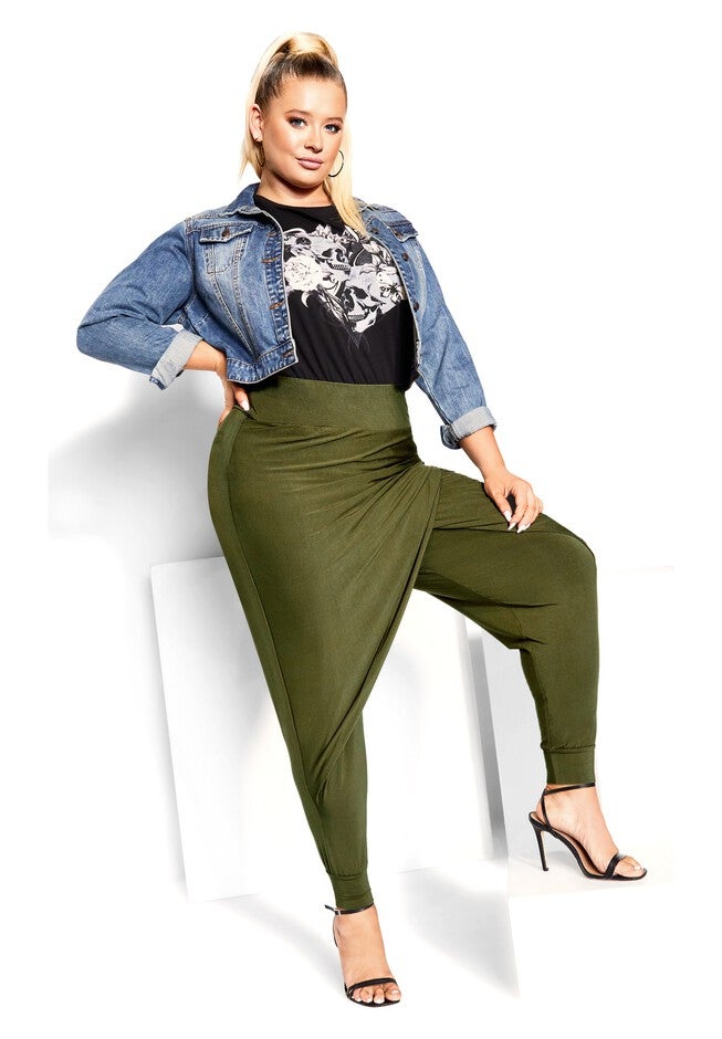 Victoria Pant - khaki, GREEN, alternate image number null