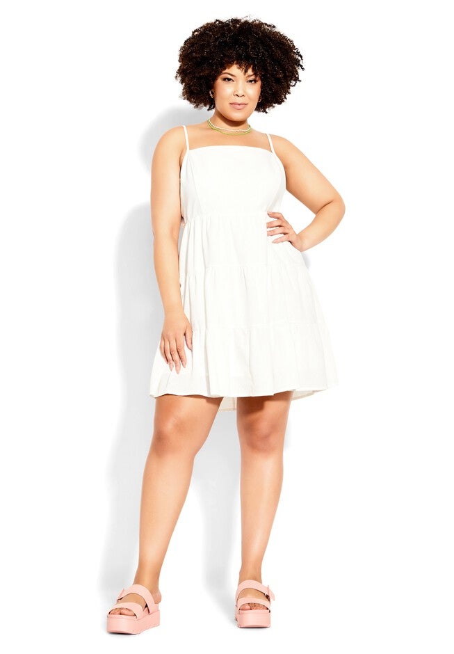 Tenielle Dress - ivory, WHITE, on-hover image number null