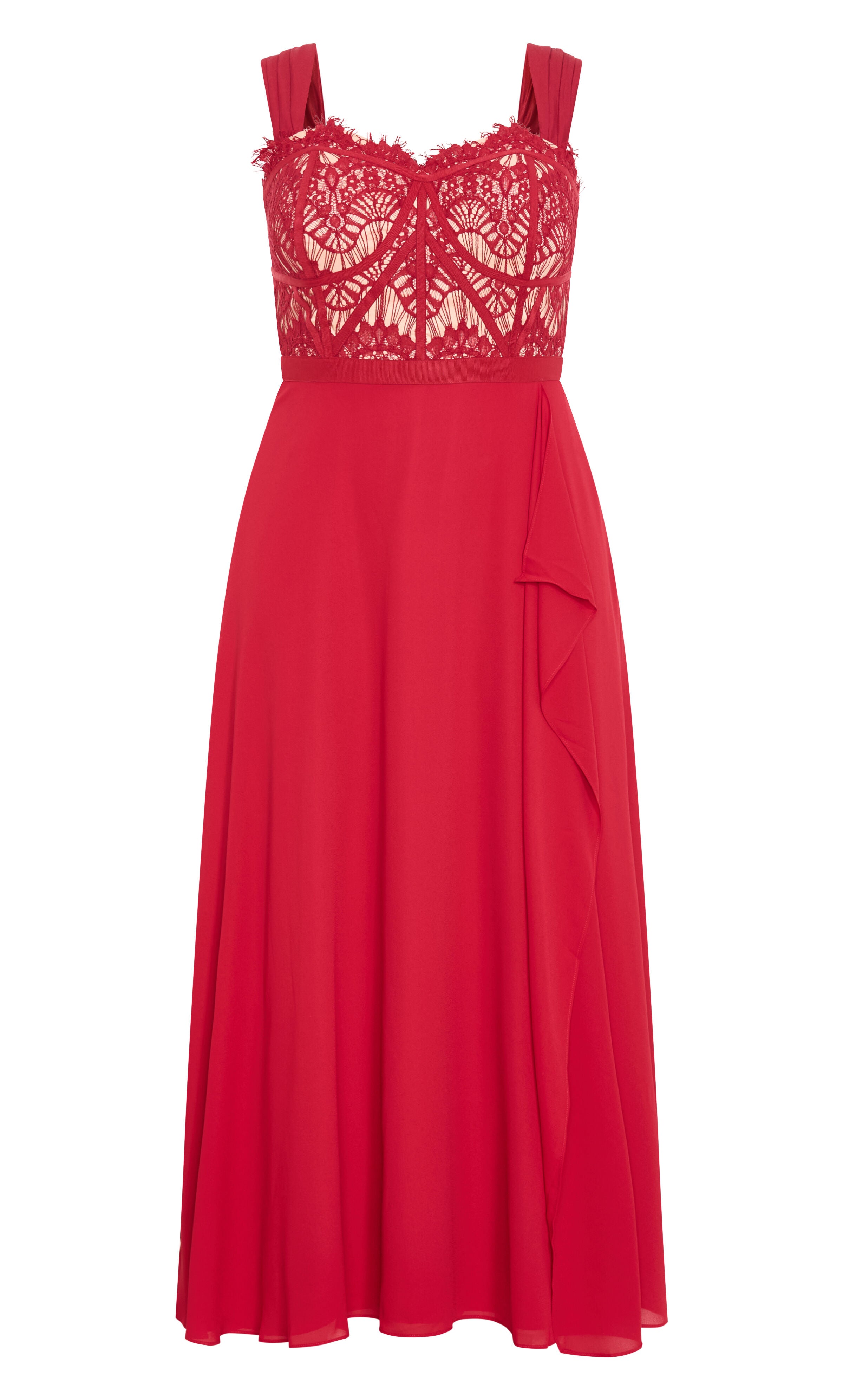 Sweet Evie Maxi Dress - red, RED, alternate image number 5