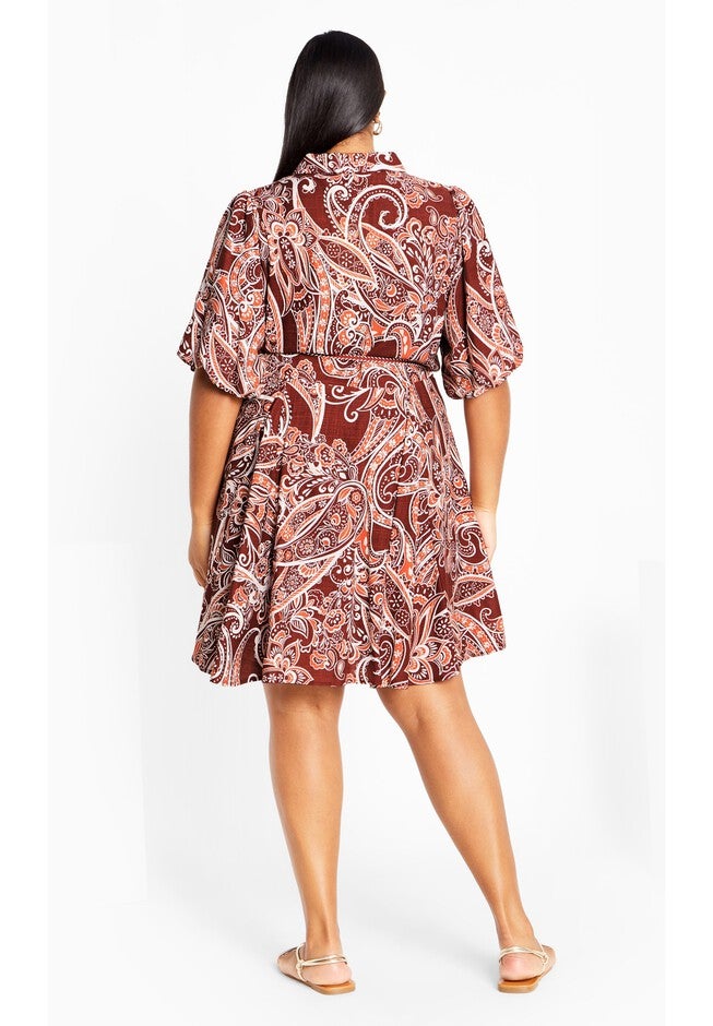 Marley Dress - marsala, PAISLEY, on-hover image number 1