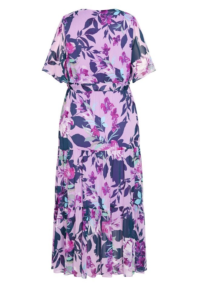 Stephanie Print Maxi Dress - lilac, PURPLE, alternate image number null