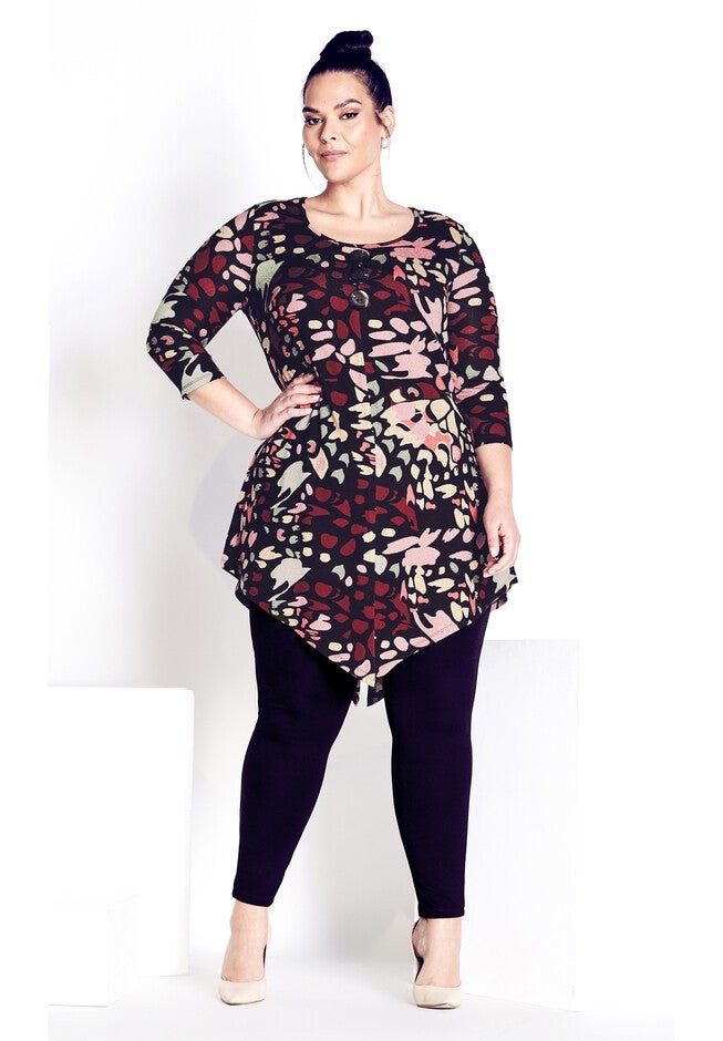 Rylee Hacci Print Tunic, BUTTERFLY EFFECT, on-hover image number null
