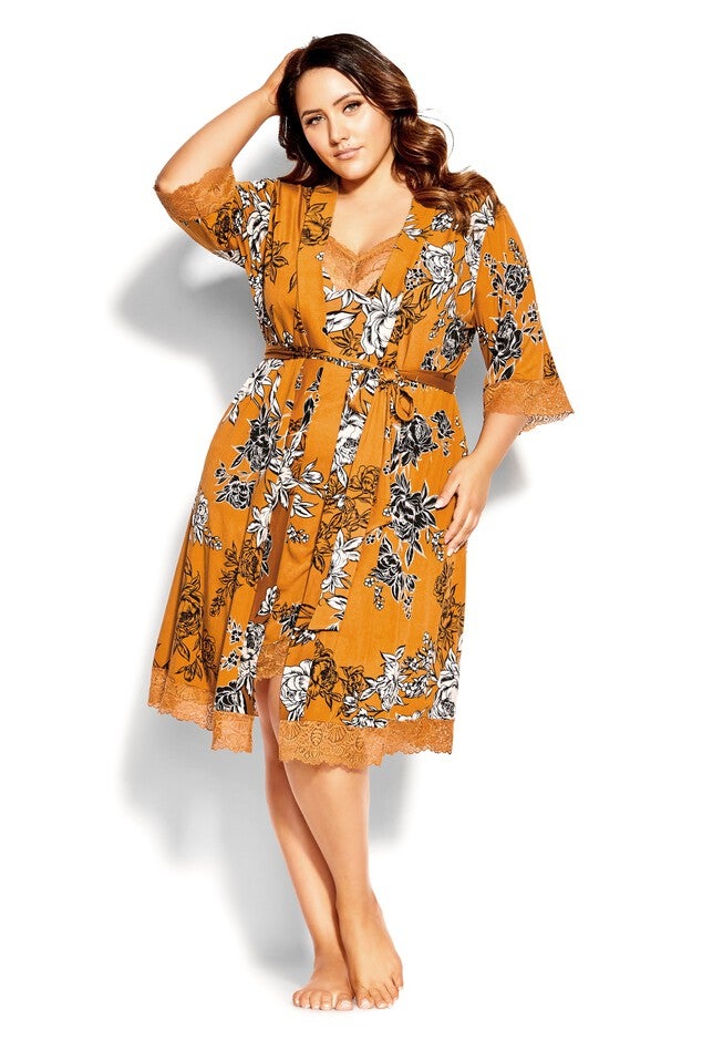 Aurelia Robe - golden, YELLOW, on-hover image number 1