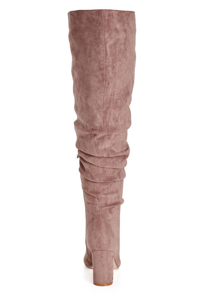 WIDE FIT Raquel Knee Boot - mushroom, MUSHROOM, alternate image number null