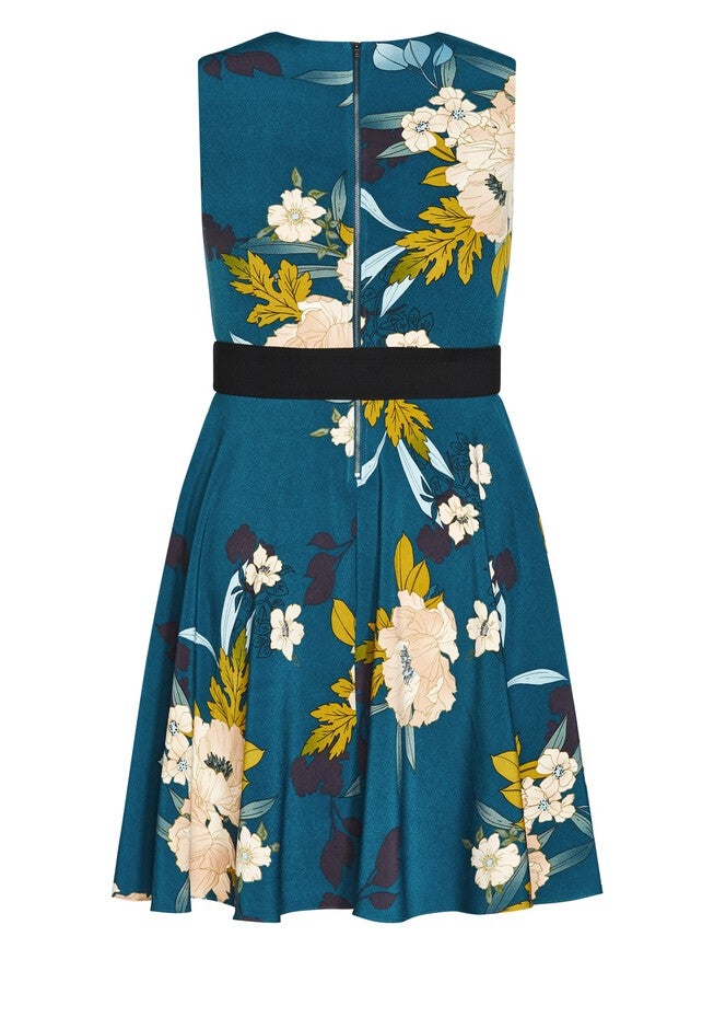 Alessia Dress - teal, BLUE, alternate image number null
