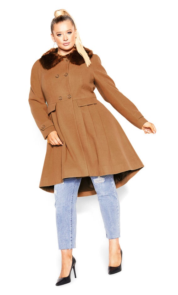 Grandiose Coat - caramel, BROWN, alternate image number 2