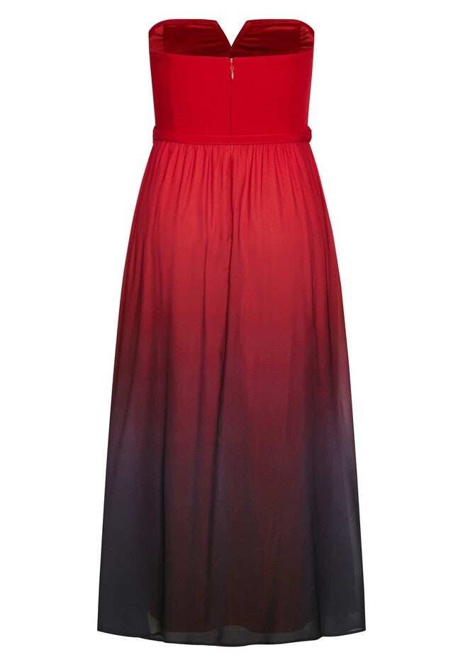 Ombre Lust Maxi Dress - ruby, RED, alternate image number null