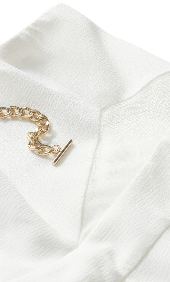 Ann Chain Dress - ivory, WHITE, alternate image number 5