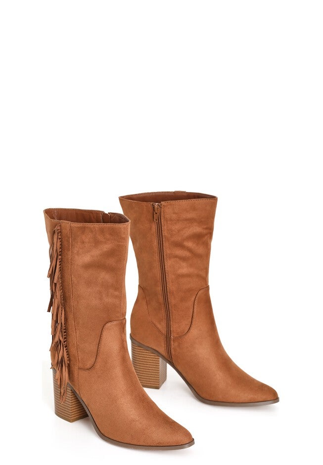 WIDE FIT Tassel Mid Boot - tan, BROWN, alternate image number null