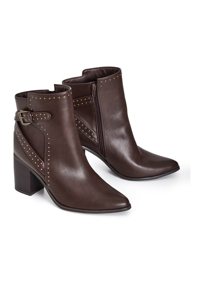 WIDE FIT Orly Ankle Boot - choc brown, BROWN, alternate image number 5
