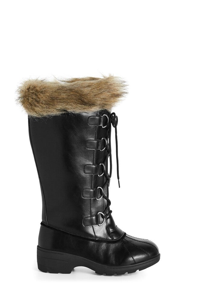 Yvette Cold Weather Boot, BLACK, alternate image number null