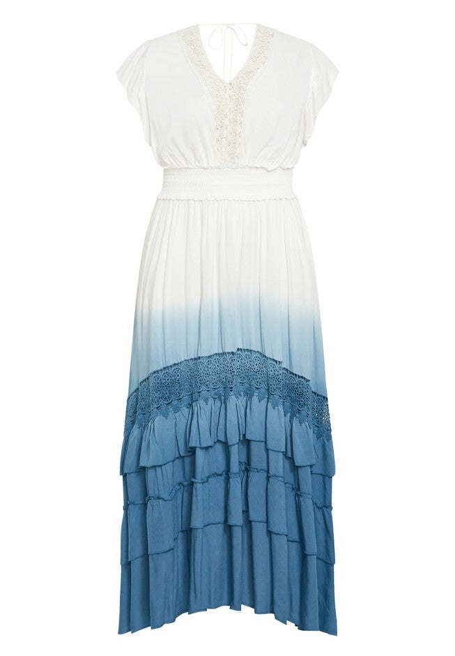 Destiny Ombre Maxi Dress - blue, BLUE, alternate image number null