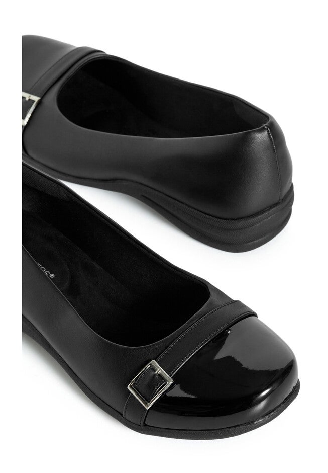 Comfort Julie Flat, BLACK, alternate image number null