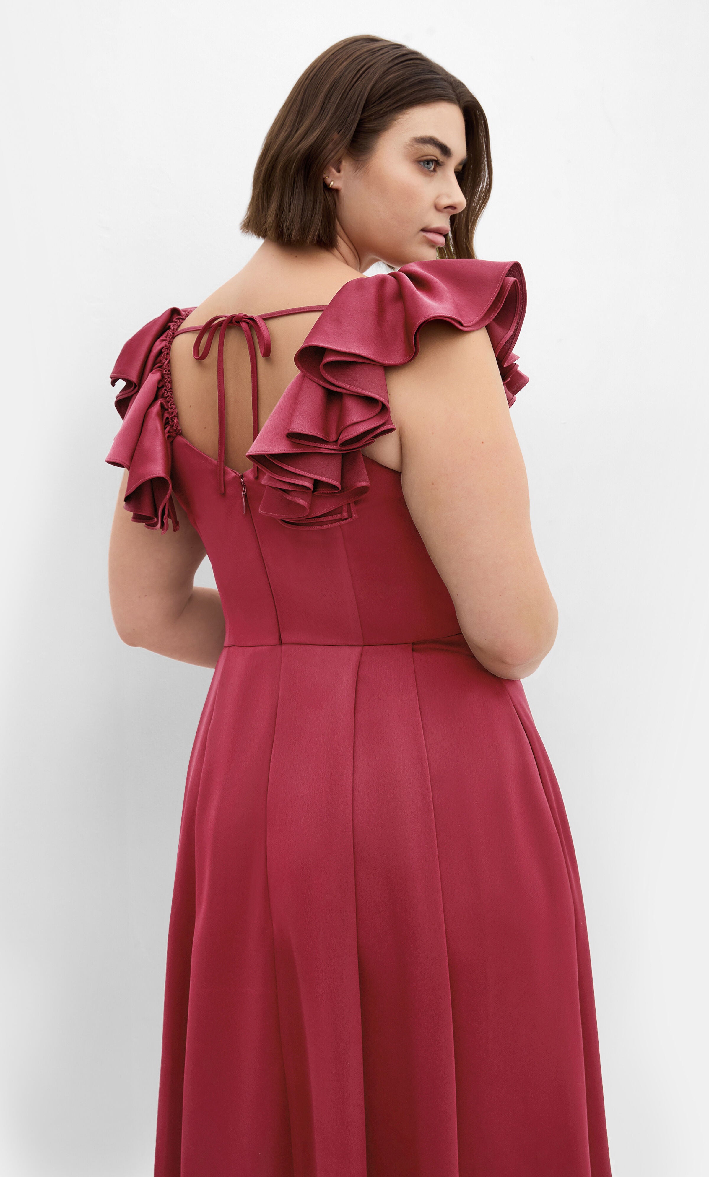 Roselyn Dress - ruby, RED, alternate image number 1