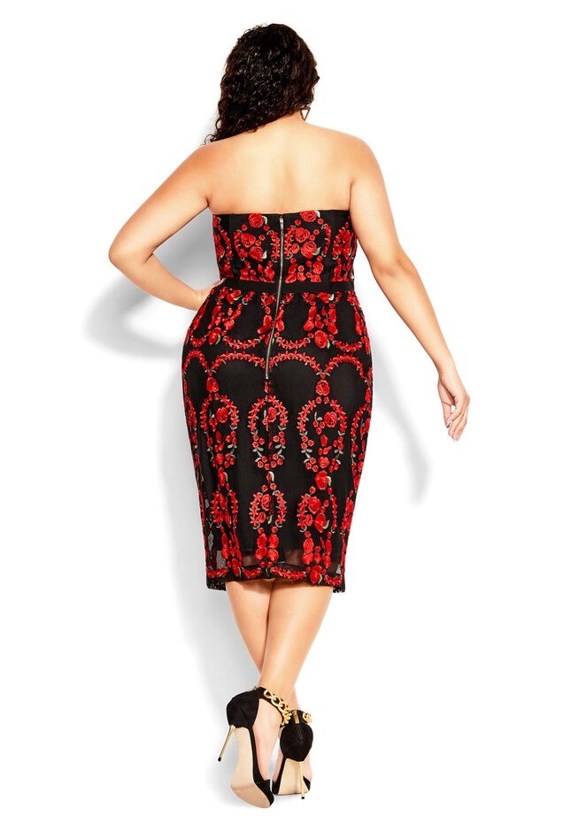 Dolce Rose Dress - black, BLACK, on-hover image number null