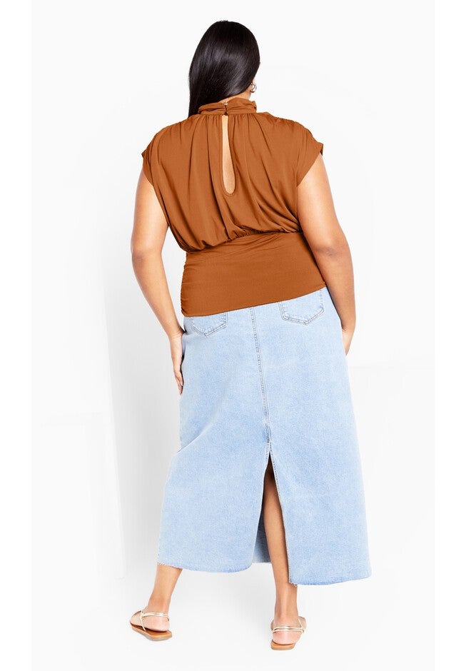Kay Top - gingerbread, BROWN, alternate image number 3