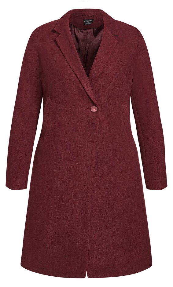 Effortless Chic Coat - oxblood, RED, alternate image number 6