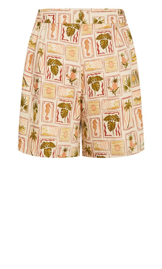 Bella Print Short - print, PINK, alternate image number null