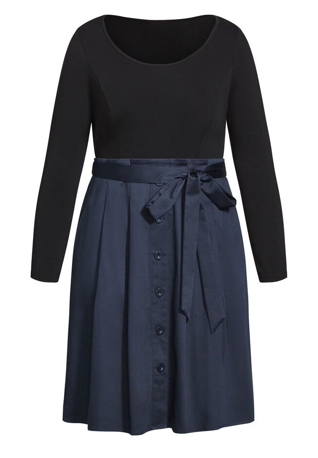 Uptown Girl Dress - navy, BLUE, alternate image number 3