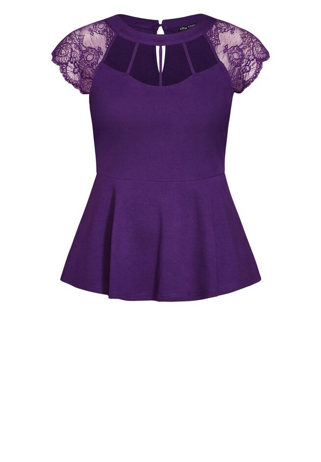 Layla Top - petunia, PURPLE, alternate image number 6
