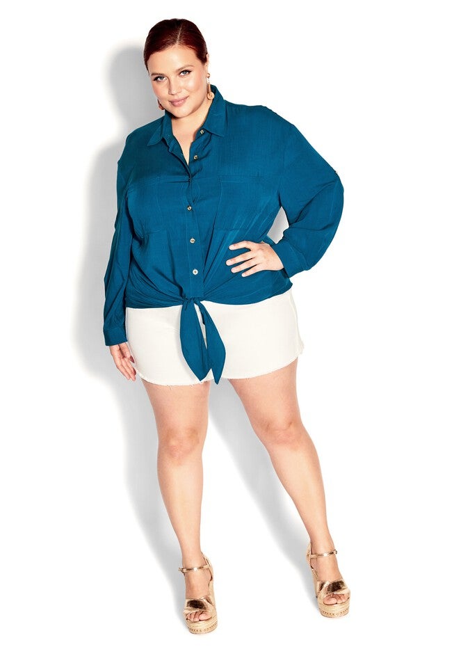 Tropical Tie Top - blue, BLUE, alternate image number 4