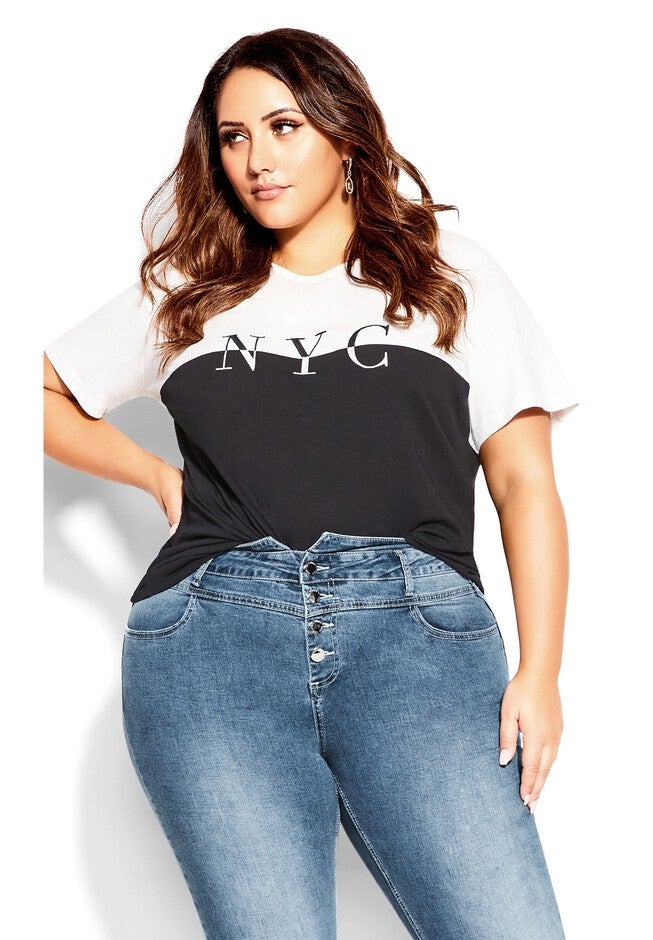 Harley Sassy Corset Jean - blue denim, BLUE, alternate image number null