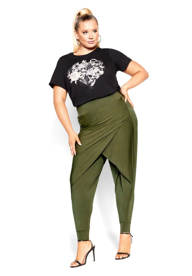 Victoria Pant - khaki, GREEN, on-hover image number null