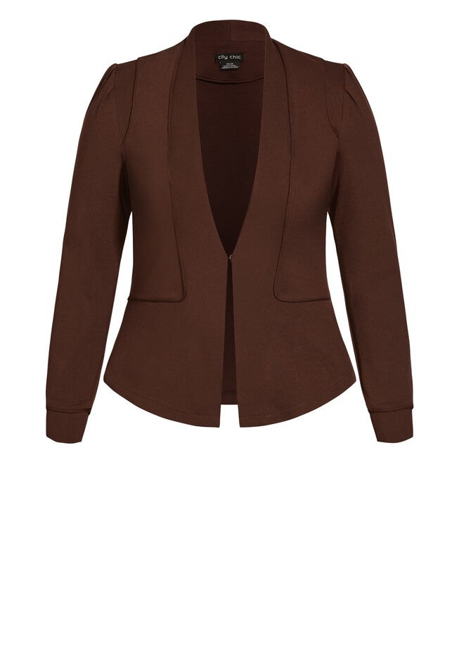 Piping Praise Jacket - truffle, BROWN, alternate image number 3