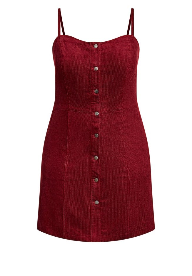 Sweet Corduroy Dress - beetroot, RED, alternate image number 3