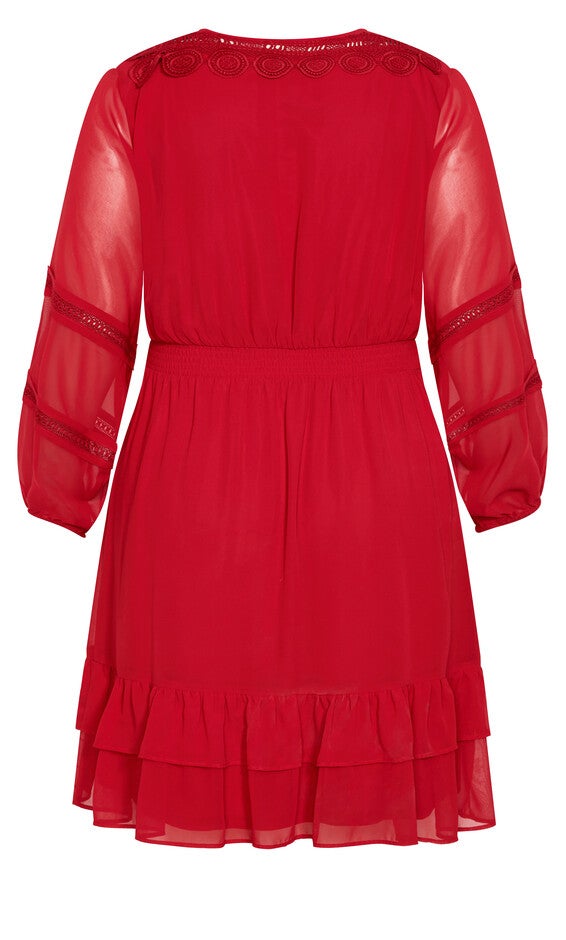 Sweetheart Dress - love red, LOVE, alternate image number null