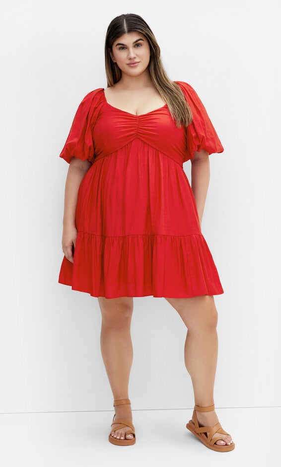 Mindy Dress - red, RED, hi-res image number null