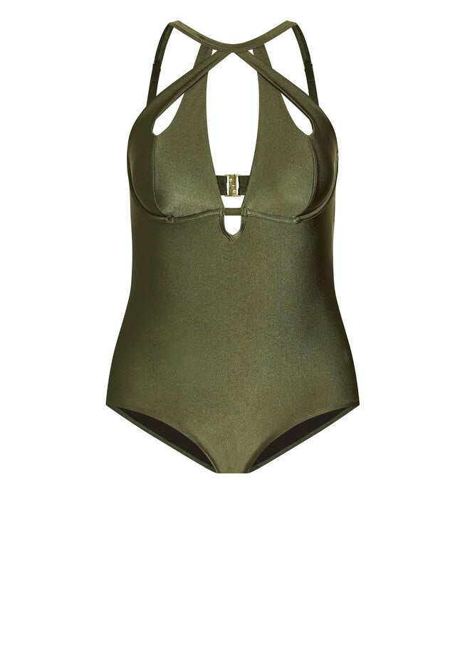 Cancun Underwire 1 Piece - khaki, BROWN, alternate image number null