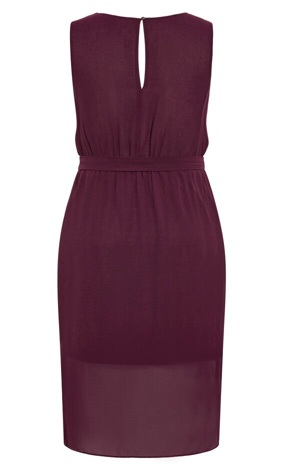 Sexy Tie Dress - spiced plum, SPICED, alternate image number null