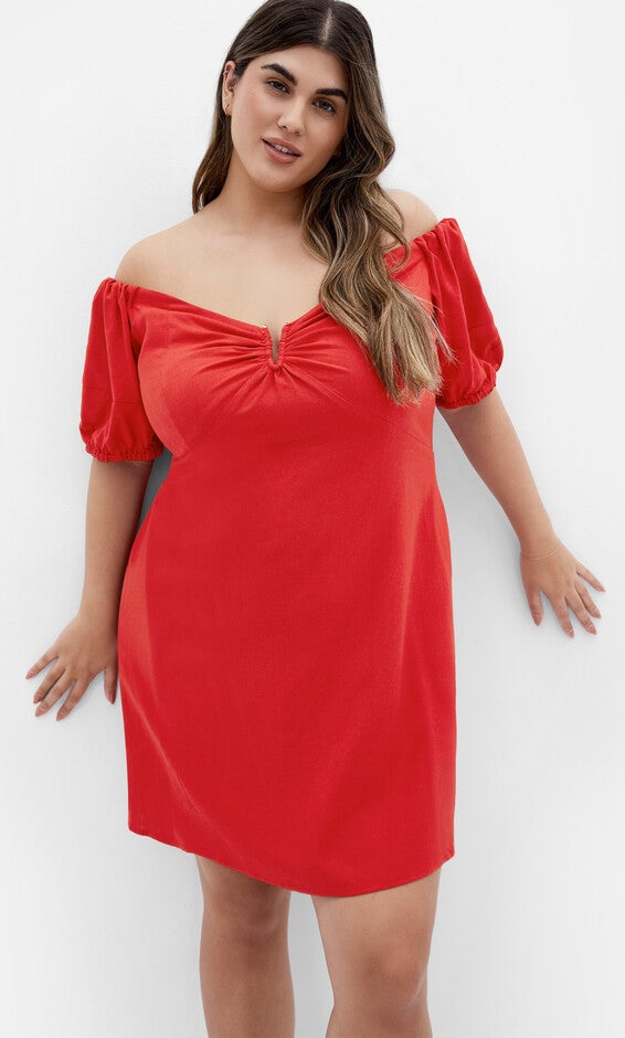 Macey Dress - red, RED, alternate image number null