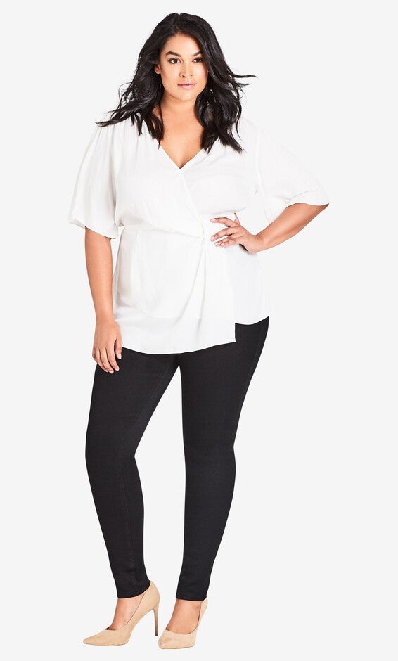 Asha Regular Skinny Jean - black, BLACK, hi-res image number null