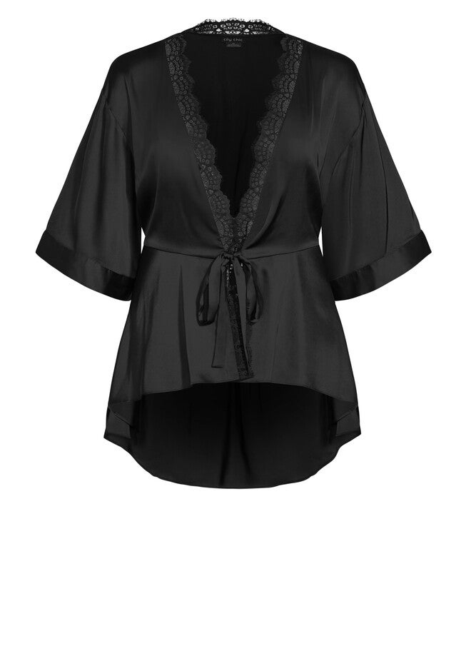 Ethereal Sleep Robe - black, BLACK, alternate image number null