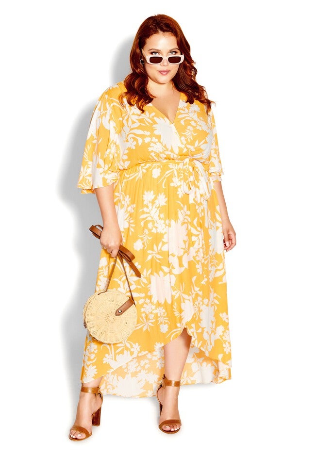 Abigail Maxi Dress - sunshine, YELLOW, hi-res image number 0