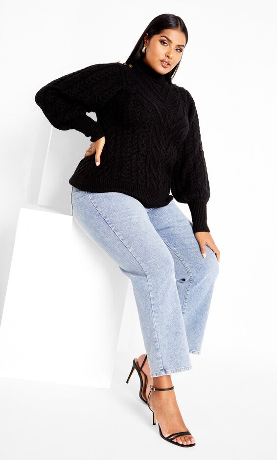 Saskia Sweater - black, BLACK, hi-res image number null