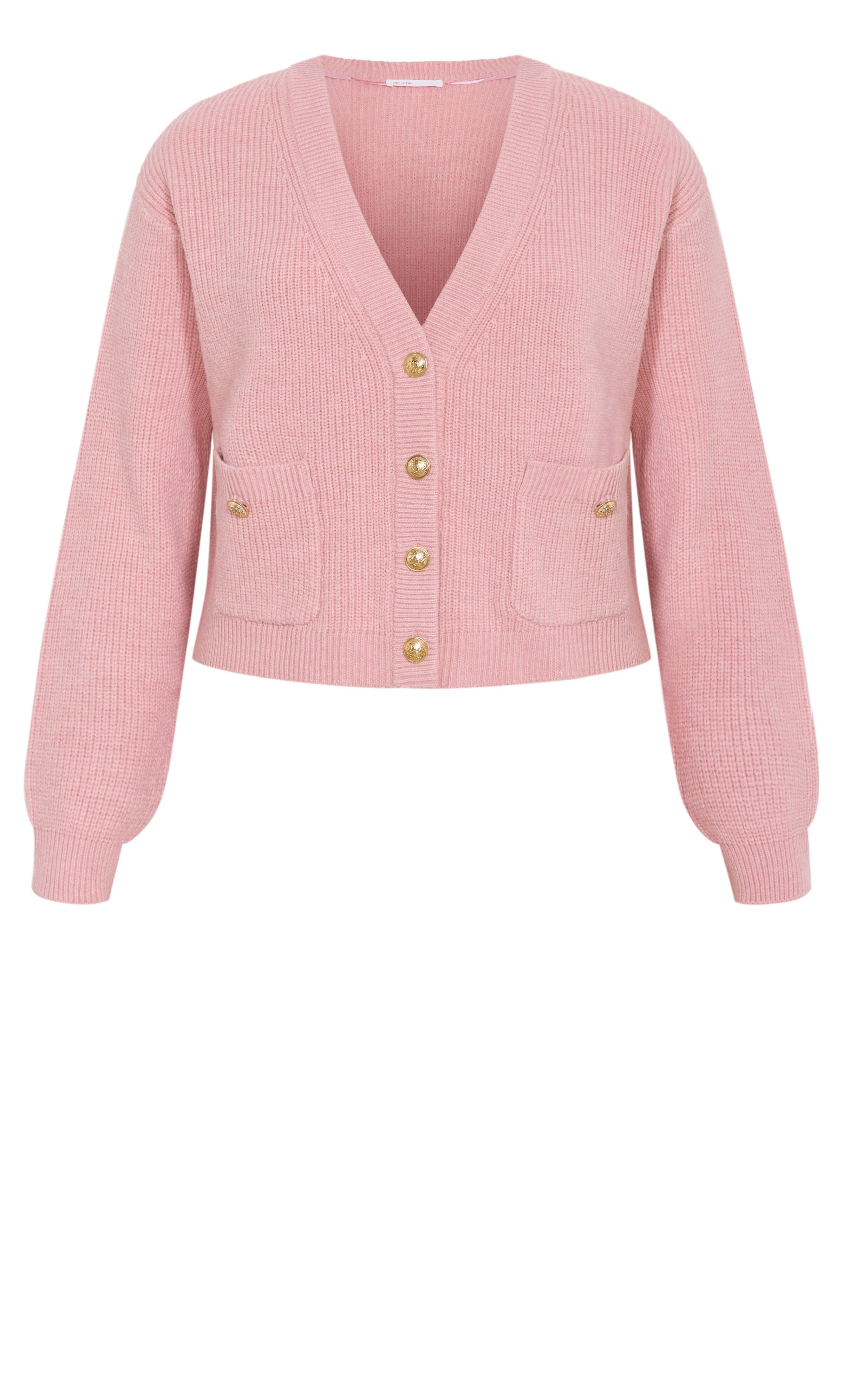 Chloe Plush Knit Cardigan, PINK, alternate image number 3