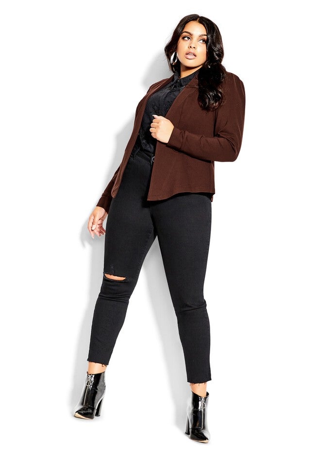 Piping Praise Jacket - truffle, BROWN, on-hover image number 1