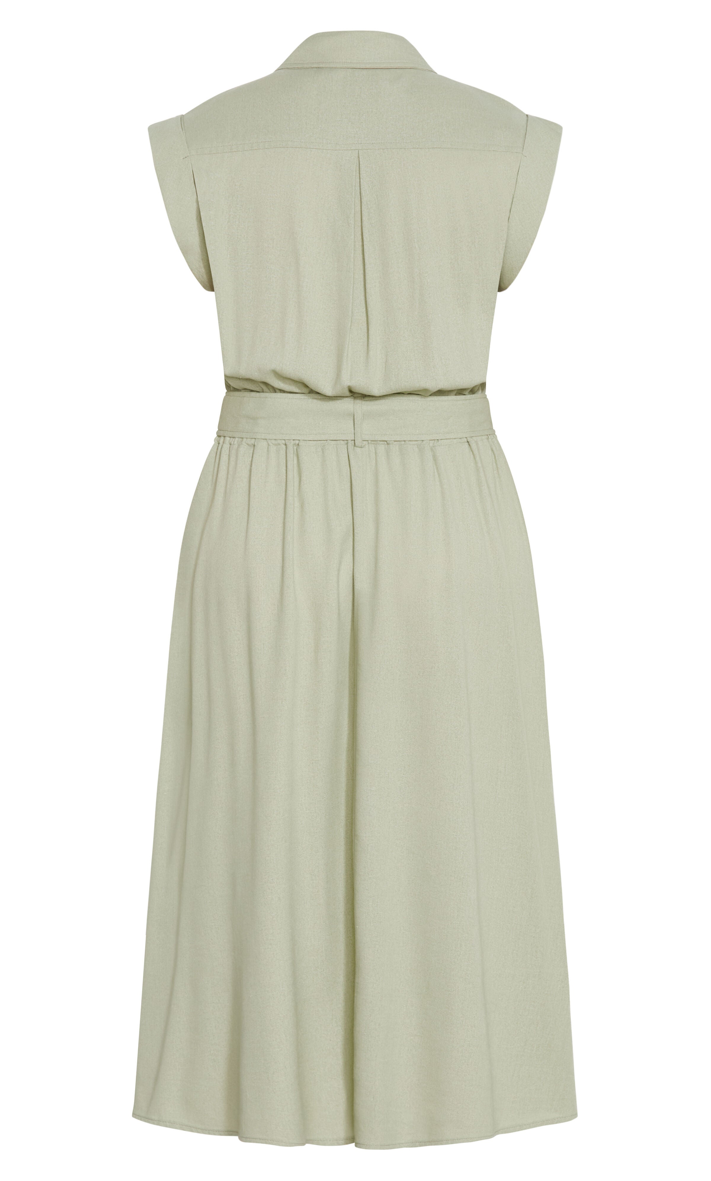 Utility Midi Dress - sage, GREEN, alternate image number 4