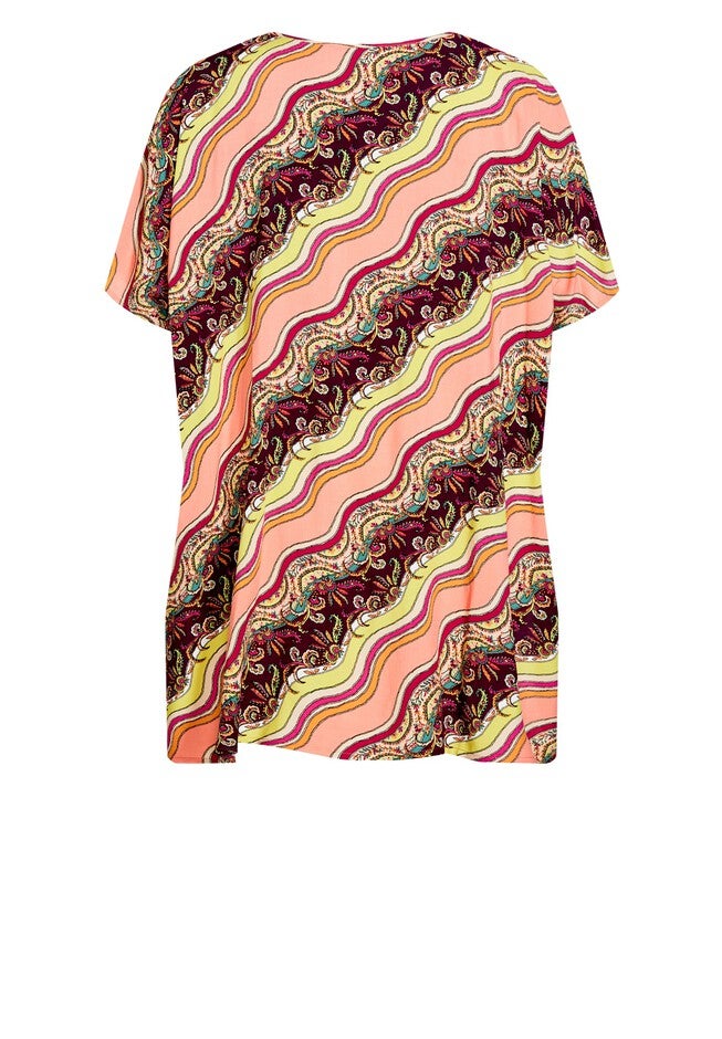 Evie Hi Lo Top, PAISLEY WAVE, alternate image number null