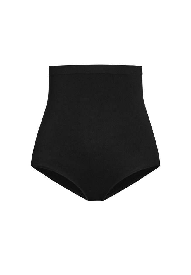 Hi Waist Shaper Brief, BLACK, alternate image number 2