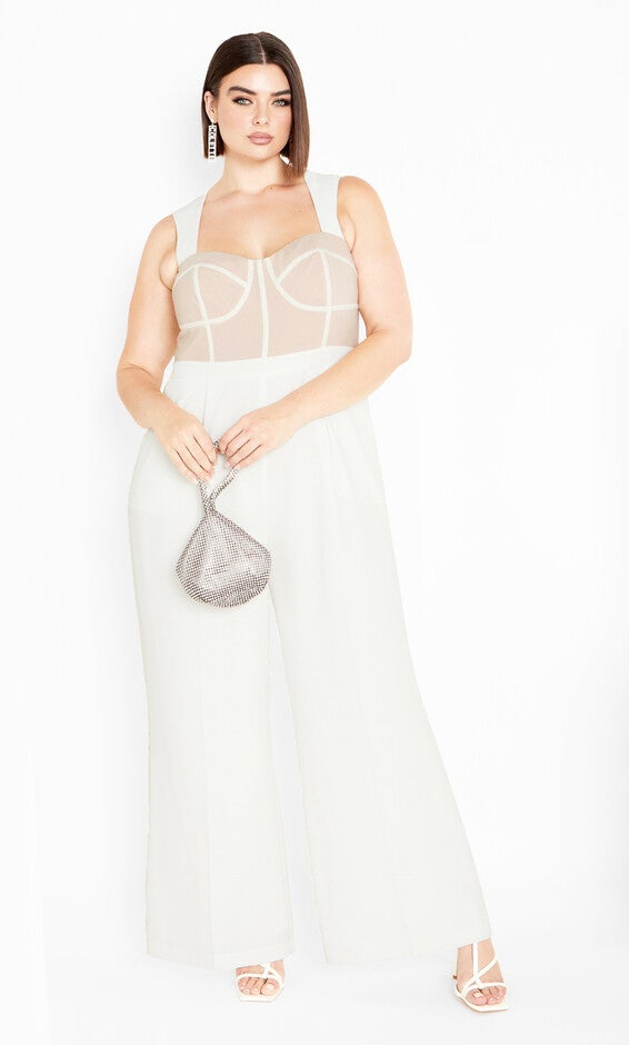 Kylie Jumpsuit - ivory, WHITE, hi-res image number null