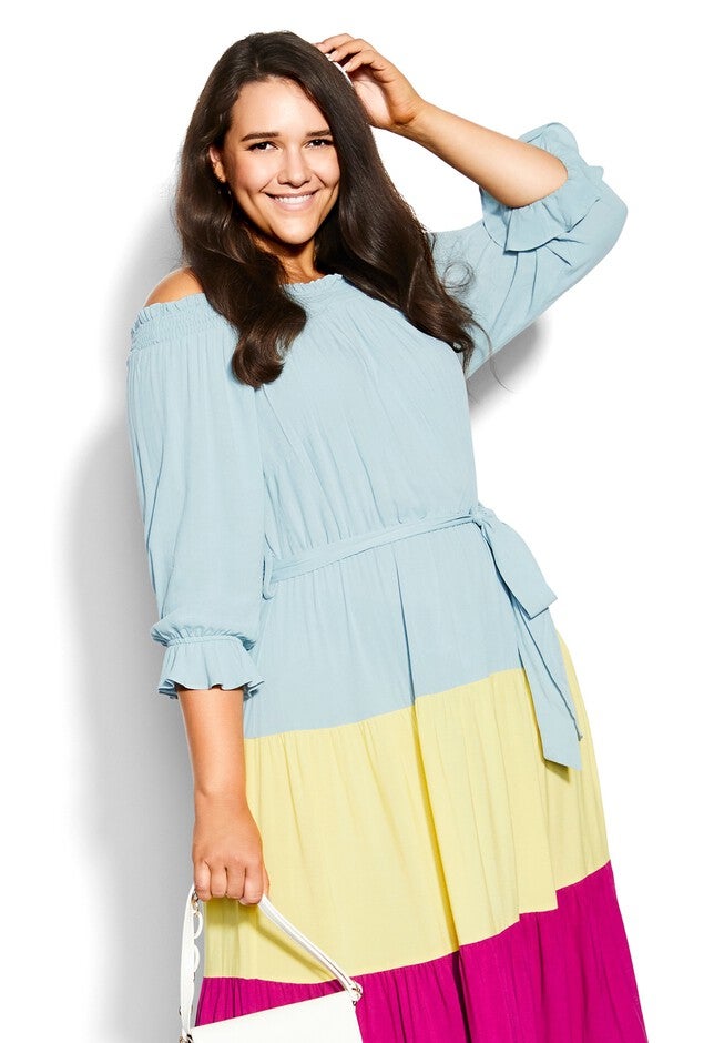 Bella Maxi Dress - sea foam, BLUE, alternate image number 5