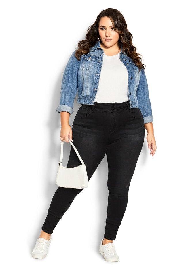 Harley Killer Pins Jean - black wash, BLACK, on-hover image number 1