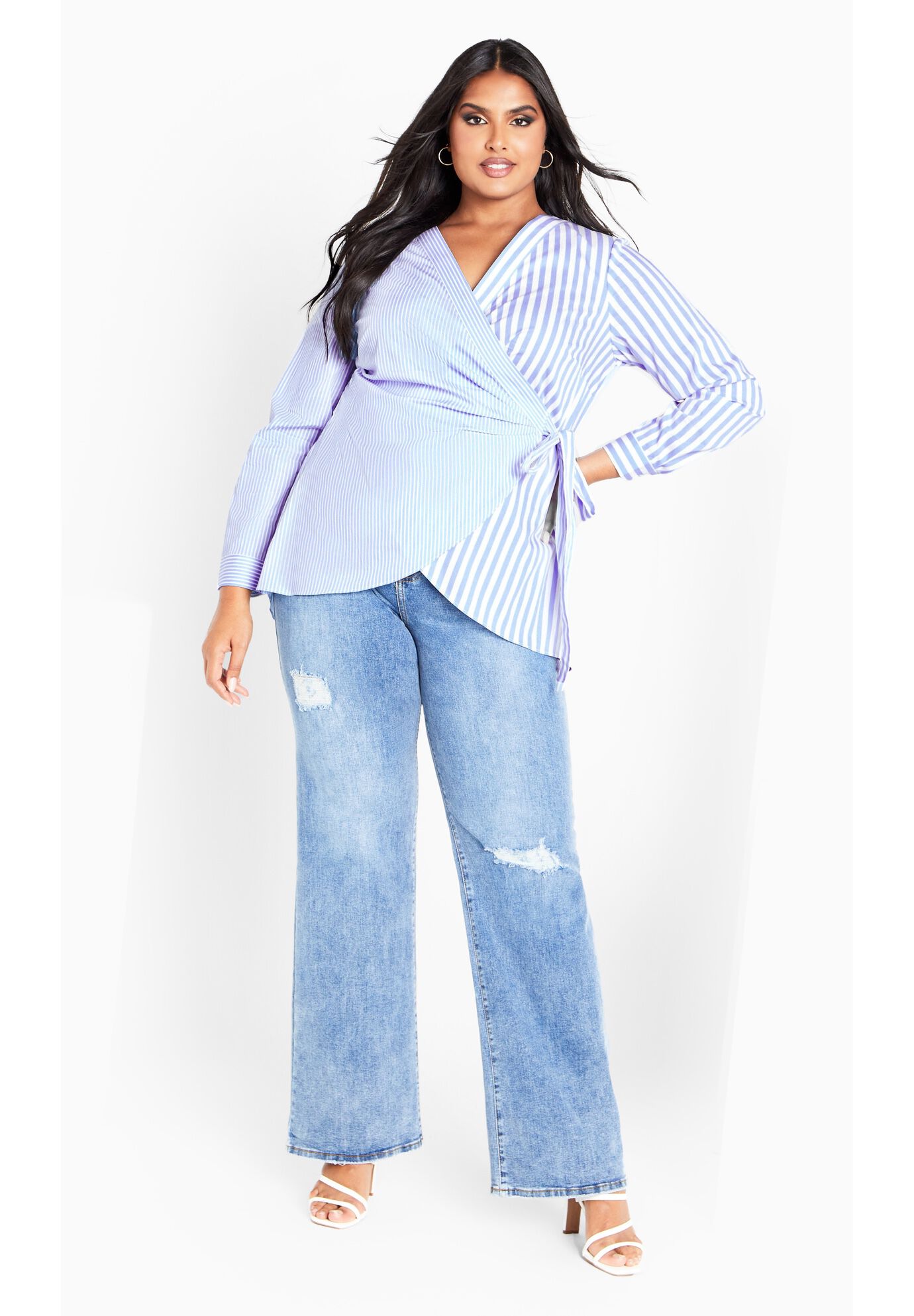Casey Stripe Shirt, BLUE, alternate image number 4