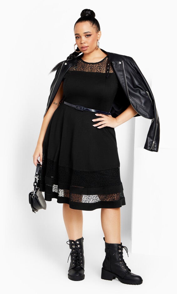 Rylan Dress - black, BLACK, alternate image number null
